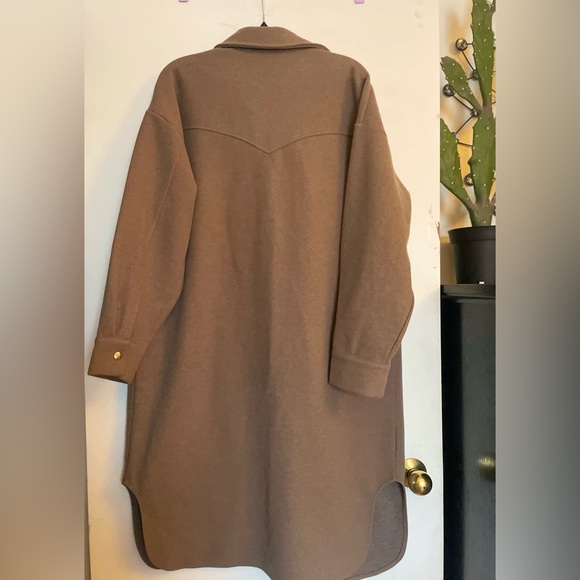 FOREVER 21 Ladies long snap button coat - Picture 3 of 6